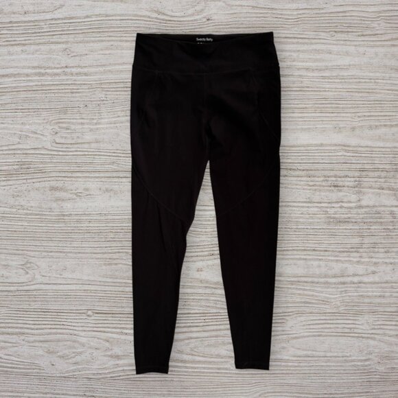 SWEATY BETTY Power Workout Full Length Black Leggings SB5400 Size L / 10 - Picture 1 of 5